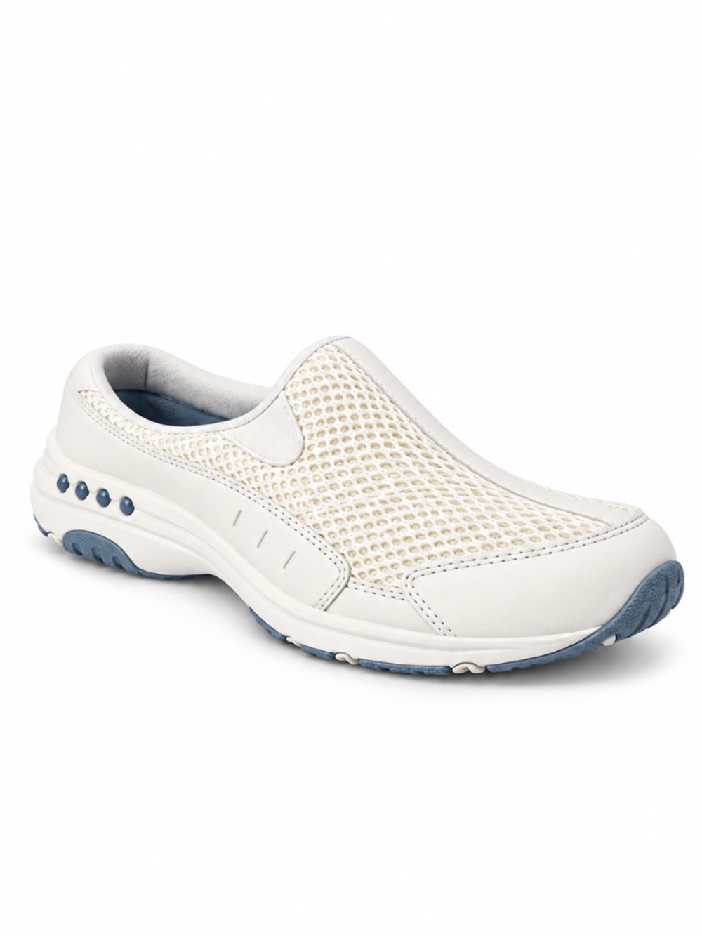 NEW Easy Spirit Traveltime White Slip-On Clogs Size 10M